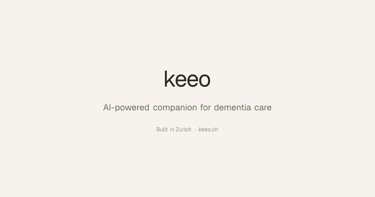 keeo – AI Companion for Dementia Care | keeo